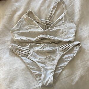 Patagonia White Strappy Bikini Set